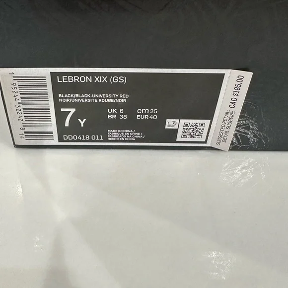 Nike LeBron 19 EP 'Bred' DC9340-001 - Picture 9 of 9